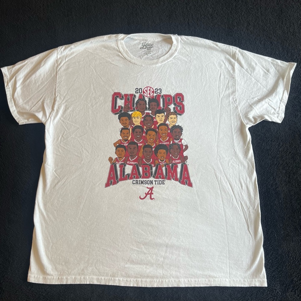 Alabama Crimson Tide 2023 SEC Champions Team T-Shirt Size XL